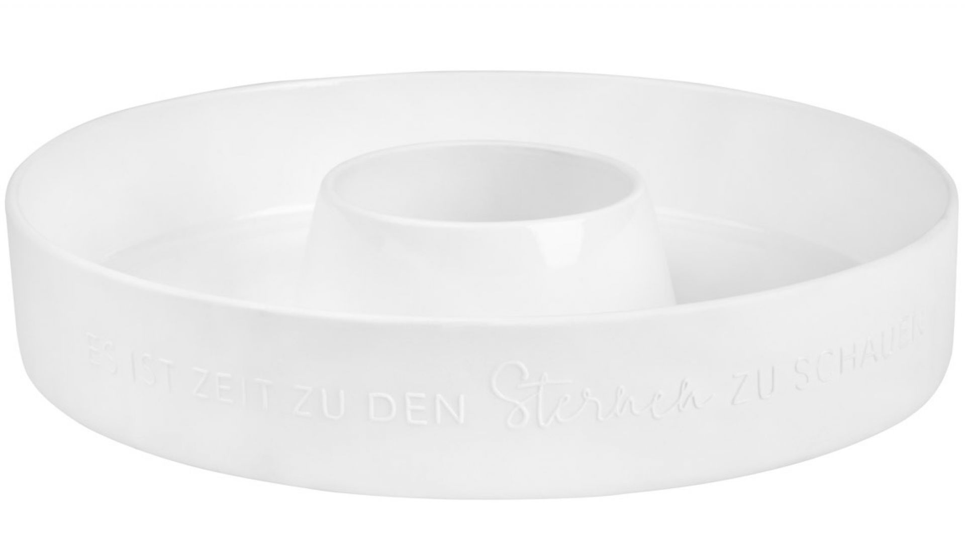 Weiße Porzellanschale "Nimm Dir Zeit zum Träumen" von Räder, dekorative Schale für Wohnaccessoires.