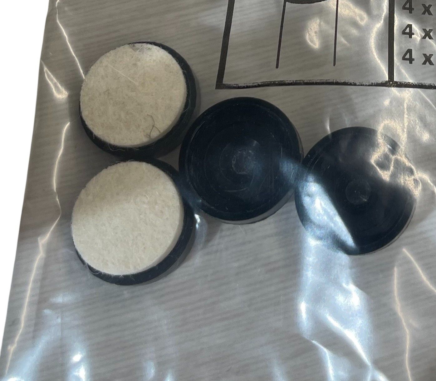 Gleitersatz / Filzgleiter J-Serie, Dorso, Uchiwa,  AAC Holzbasis Hay 