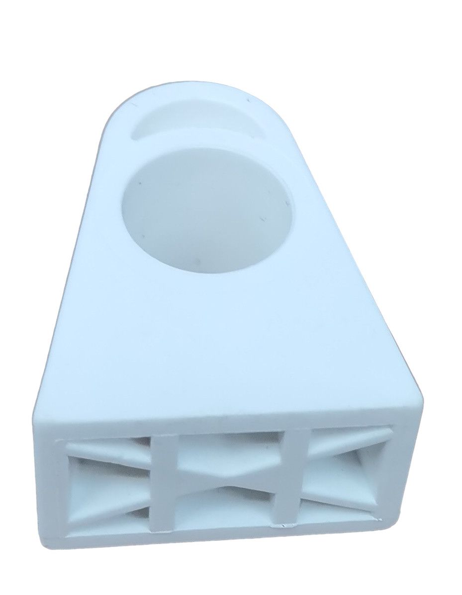 Weißer Gummipuffer / Abstandshalter für Fritz Hansen Siebener Stuhl, Ersatzteil für Möbelreparatur.