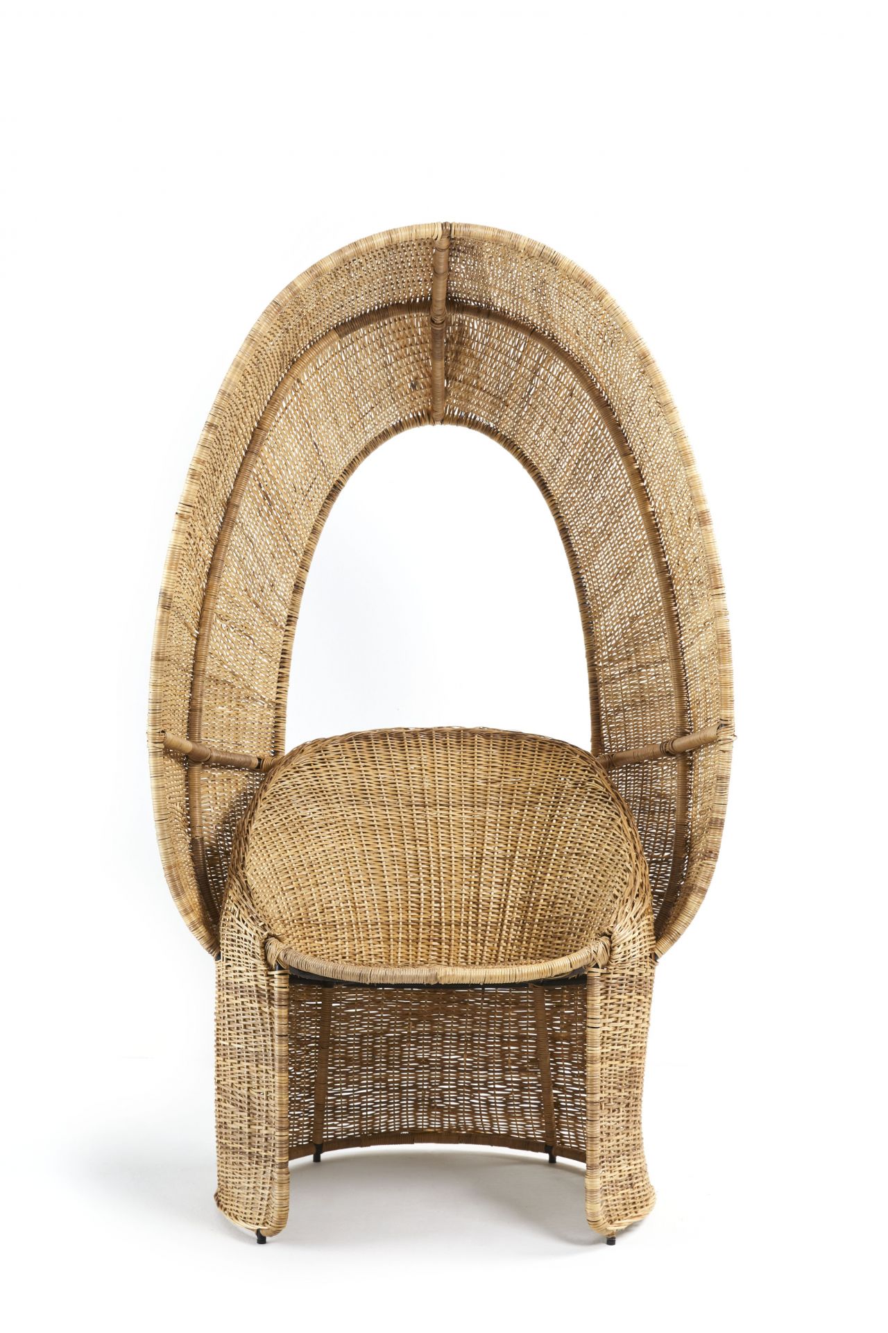 Cartagena Reina Sessel aus Rattan, natürliches Design, handgeflochten, bequemer Sitzbereich, stilvolle Wohnmöbel.