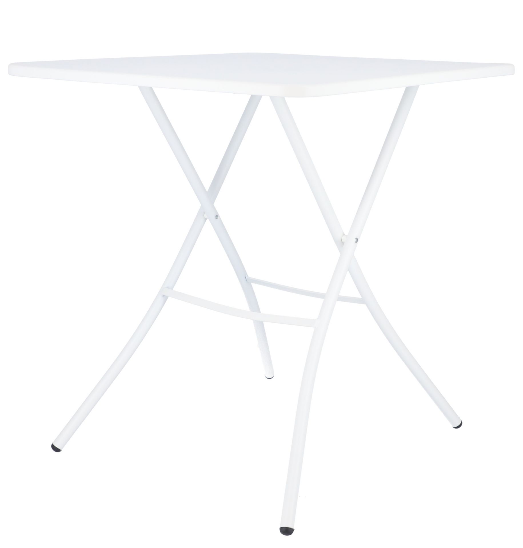 Weißer Fiam Sirio Klapptisch von Jan Kurtz für den Garten oder Balkon. Outdoor Tisch.