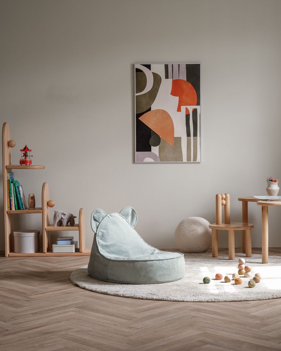 Teddy Kindersitzsack Samt Wigiwama