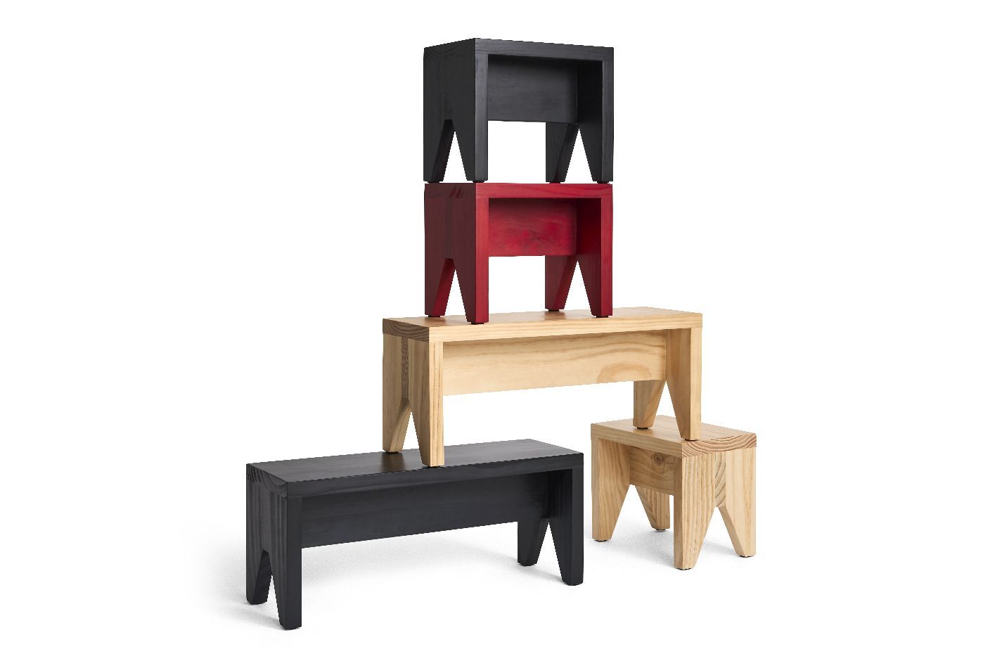 Manolito Stool Long Hocker Natur Hay