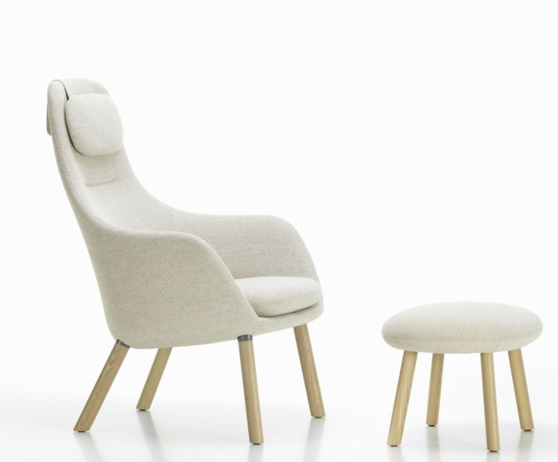 Hal Lounge Chair Sessel + Ottoman Sitzkissen lose Vitra