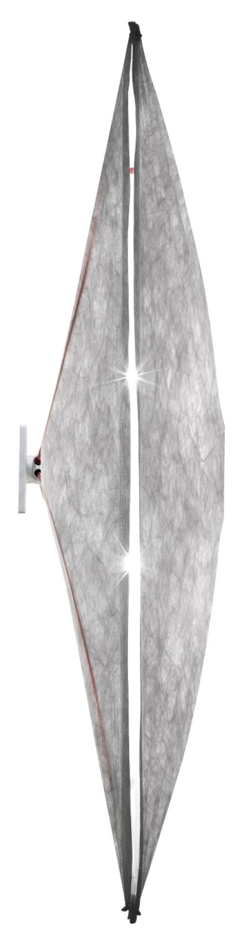 Ersatztuch für Ariette Leuchte von Flos: Textilbespannung für Wand- oder Deckenlampe, Stoff grau.