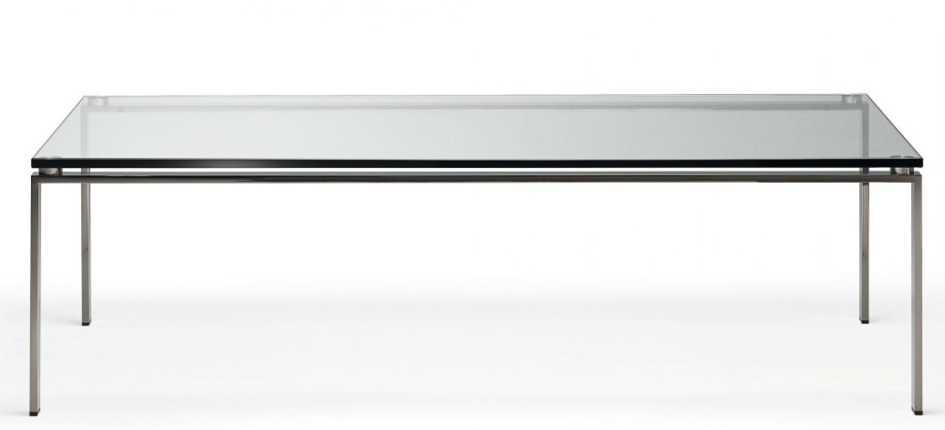 FOSTER 500 Tisch von Walter Knoll mit Glasplatte und filigranem Stahlgestell. Moderner Esstisch.