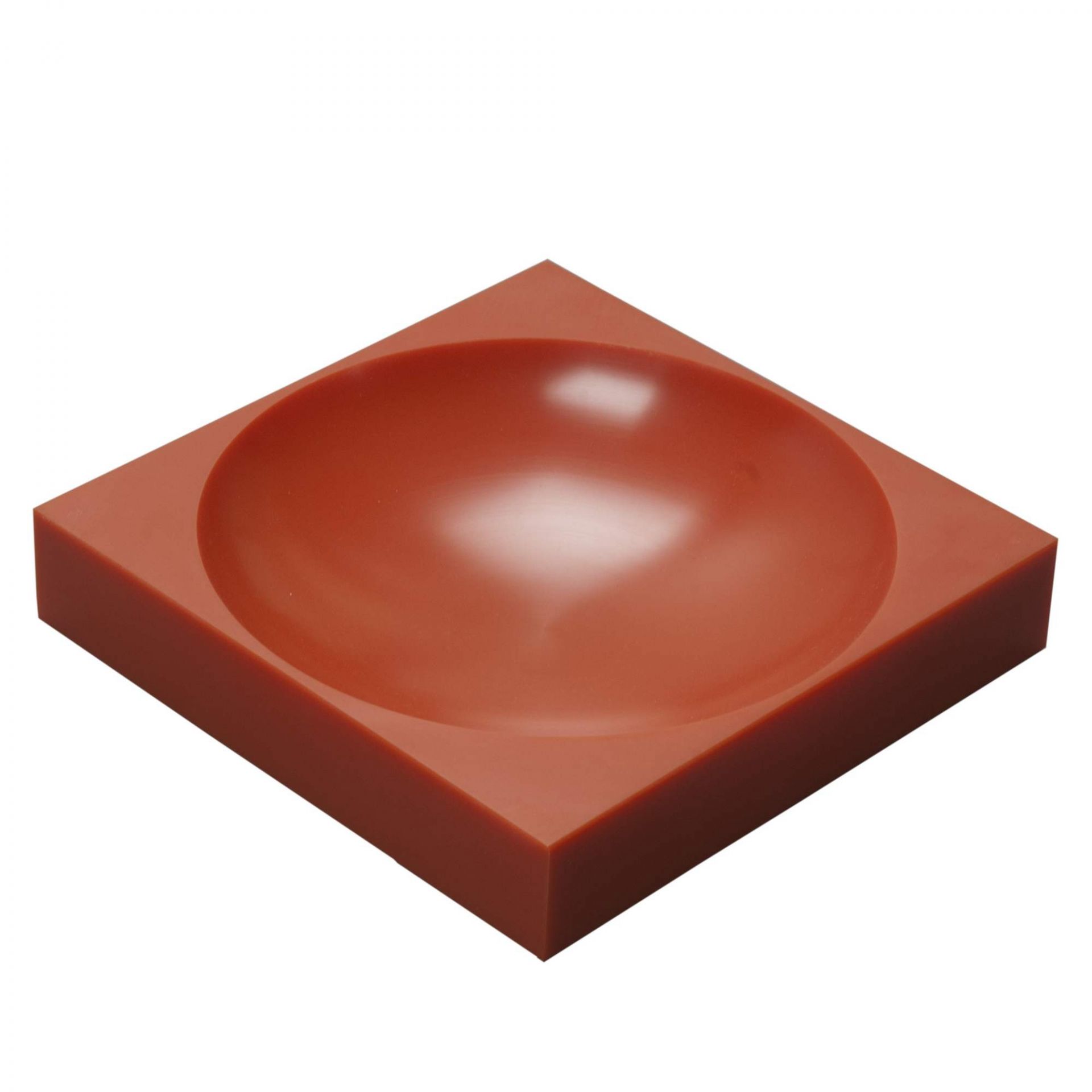 Braune Modul 1 Magnetic Bowl Schale Farmer, quadratisch, mit runder Vertiefung, magnetische Schale für Werkstatt und Hobby.