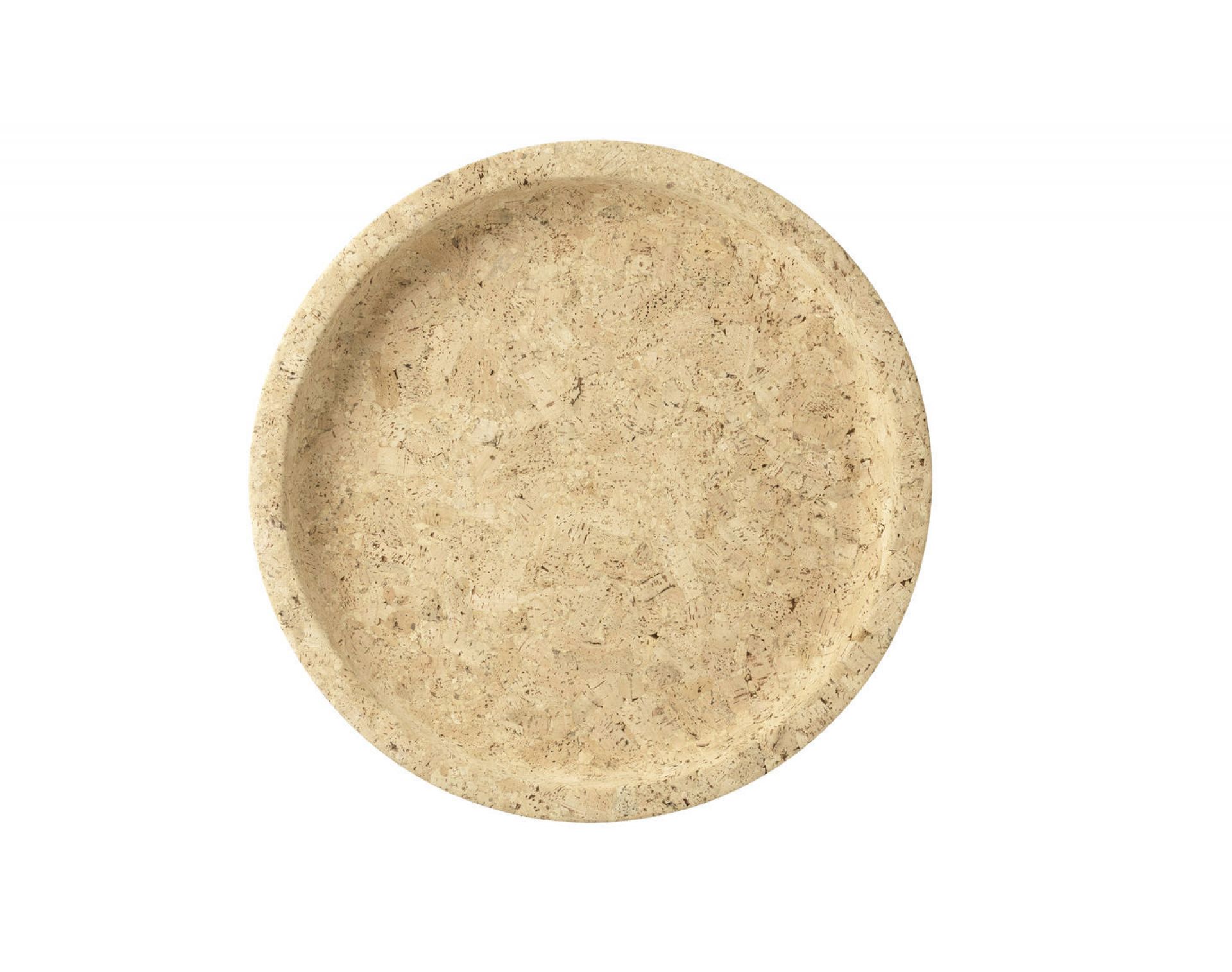 Große, runde Korkschale von Vitra, ideal als Tablett oder dekorative Schale.