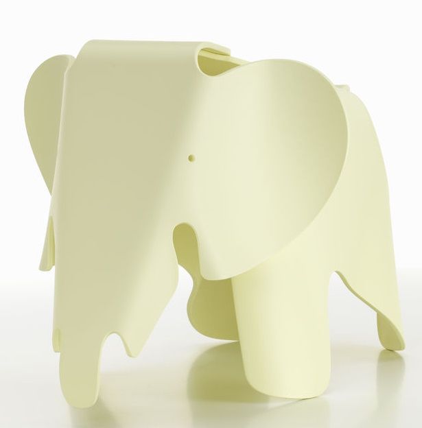 Eames Elephant Hocker RE Vitra Kanariengelb