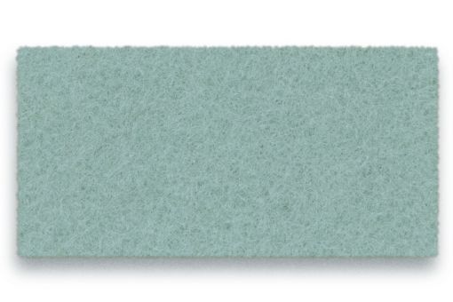 Hellblaues, rechteckiges Hey Sign Wandmodul "Welle" aus Filz, vertikale Ausrichtung, zur Wandgestaltung und Schallabsorption.