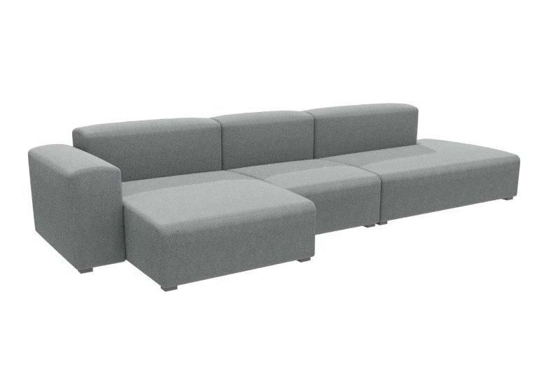 Mags Soft Sofa Low Armrest 3-Sitzer Combination 4 Hay