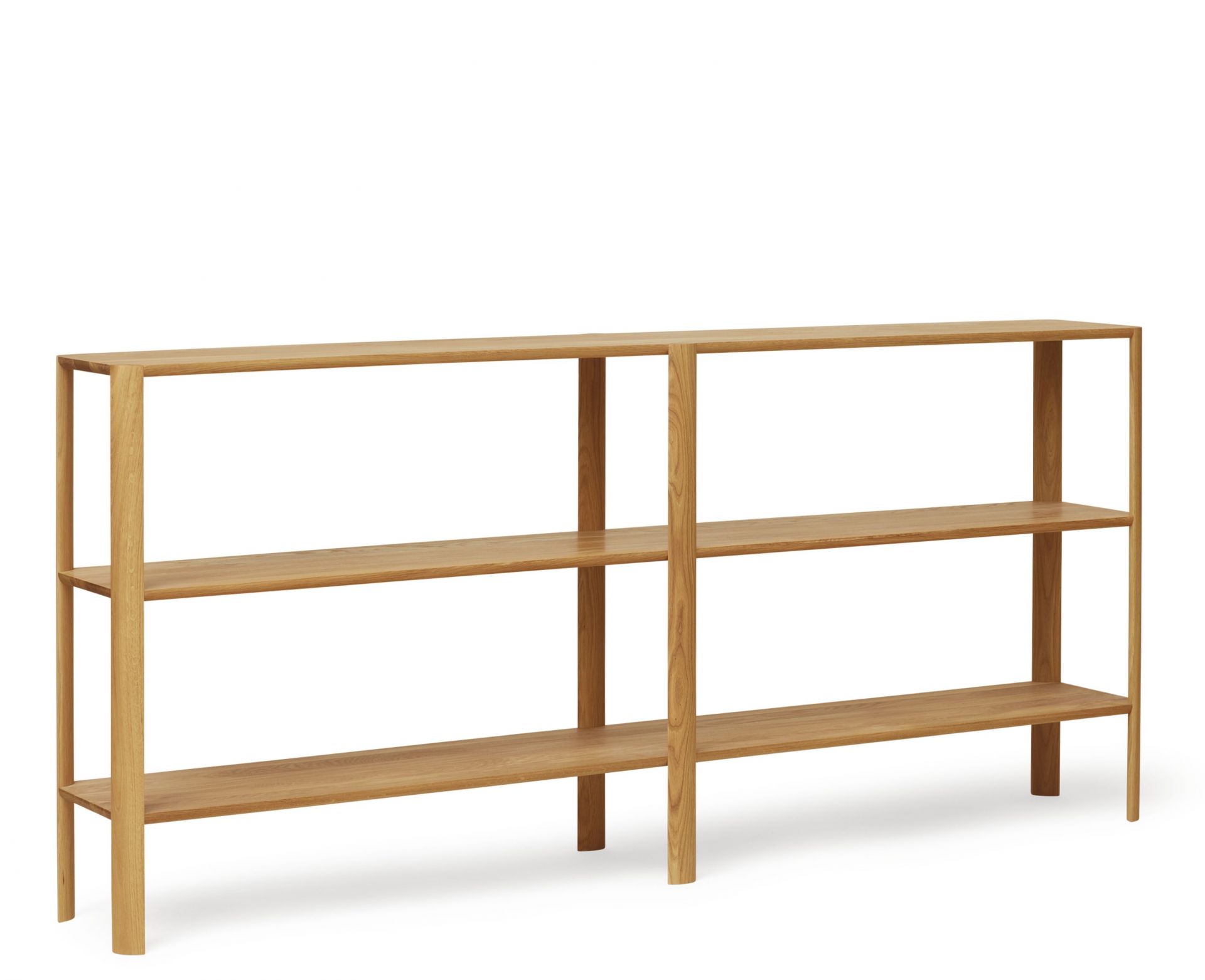 Leaf Regal 2x3 von Form & Refine aus geölter Eiche, modernes Holzregal.