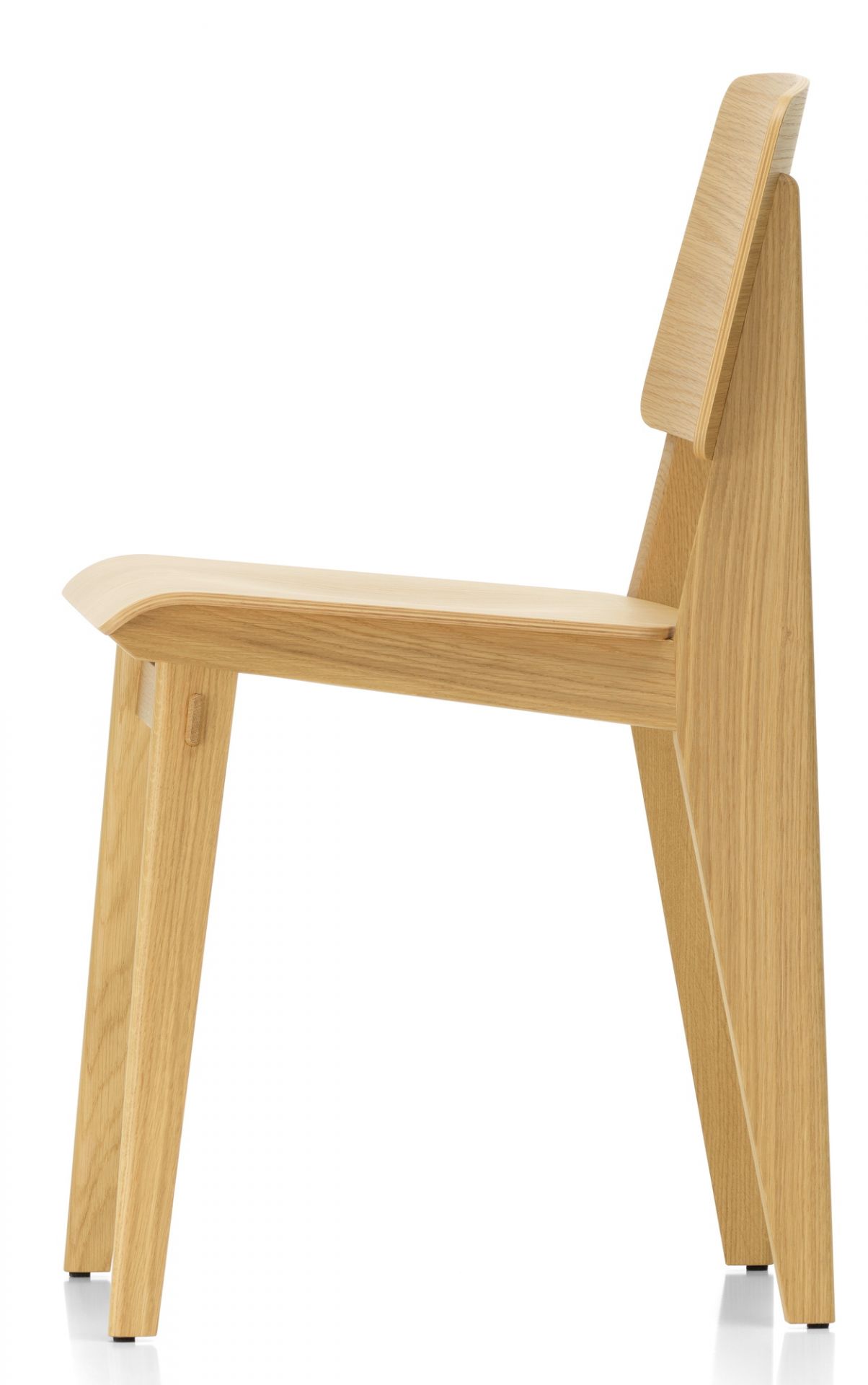Chaise Tout Bois Stuhl von Vitra, Seitenansicht. Holzstuhl, Designklassiker, minimalistisch und zeitlos.