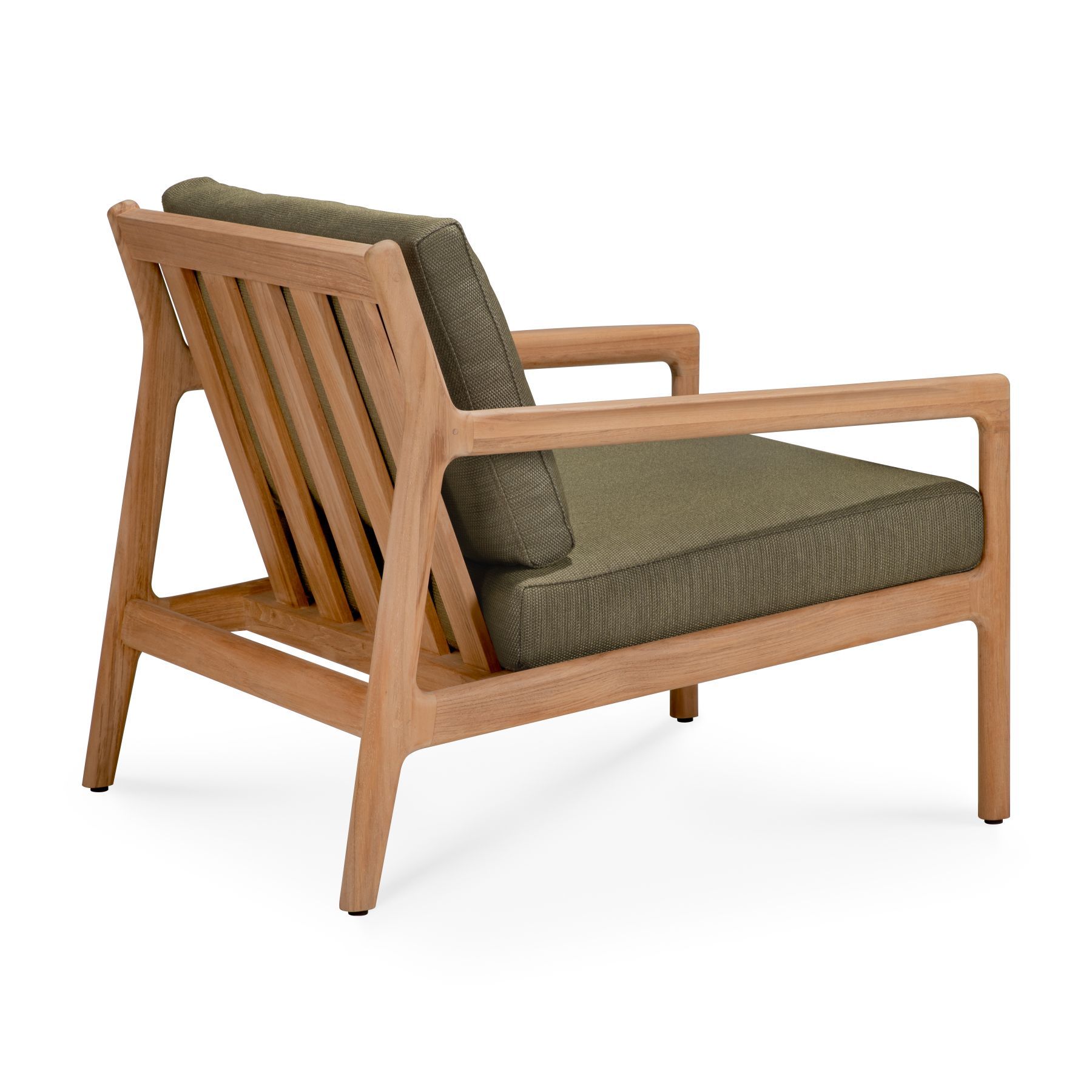 Jack Outdoor Loungesessel Teak grüner Stoff Ethnicraft