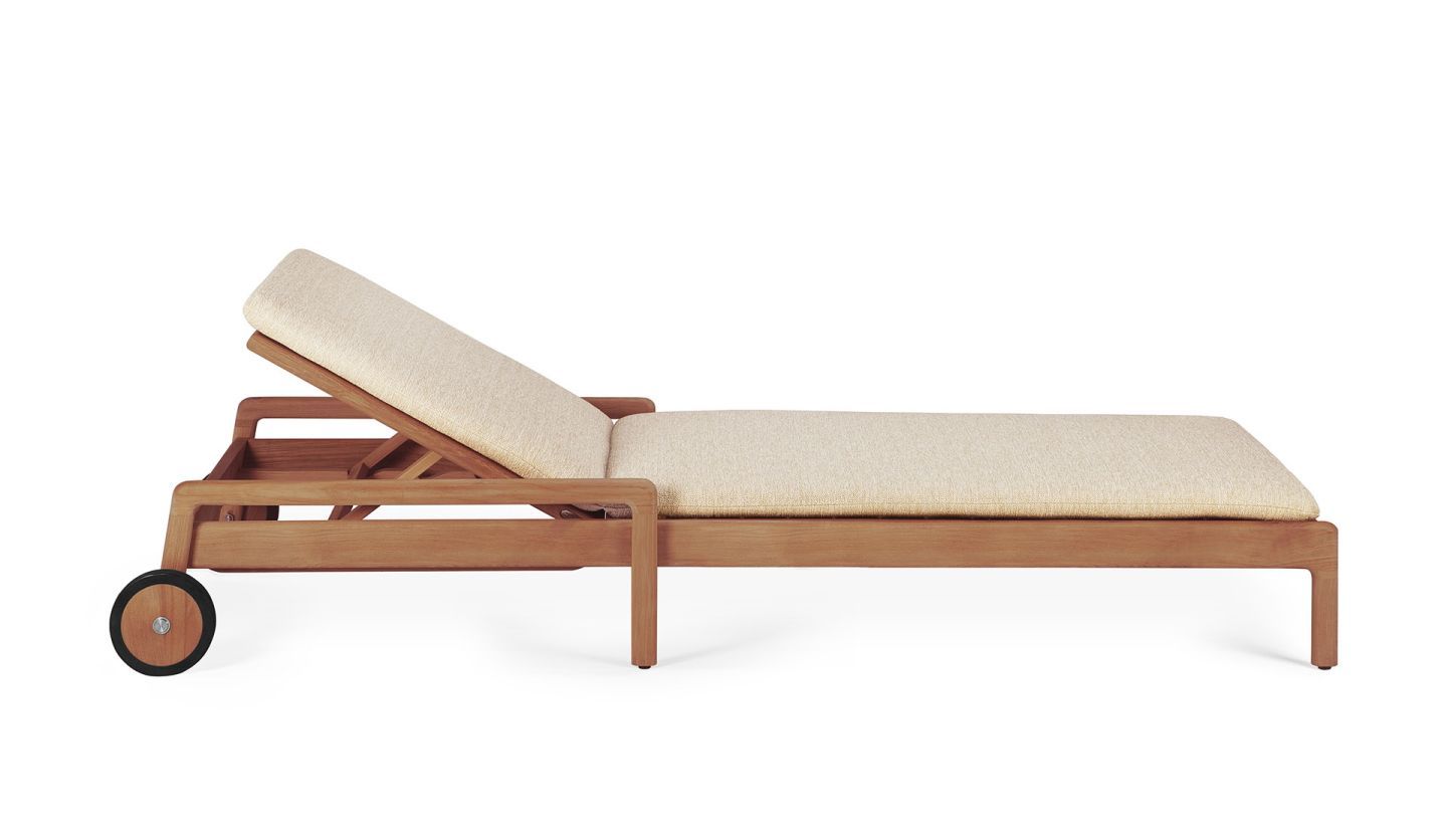 Jack Outdoor verstellbare Liege Teak Ethnicraft Natural
