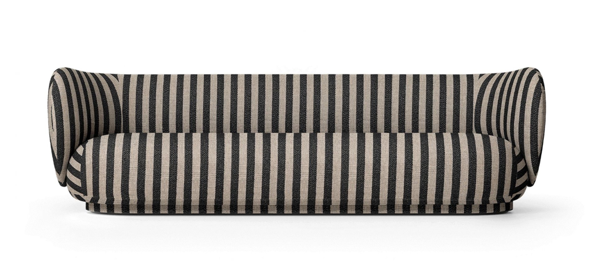 Rico Sofa mit Streifenmuster von Ferm Living: Bequemes 4-Sitzer Sofa für Wohnzimmer.