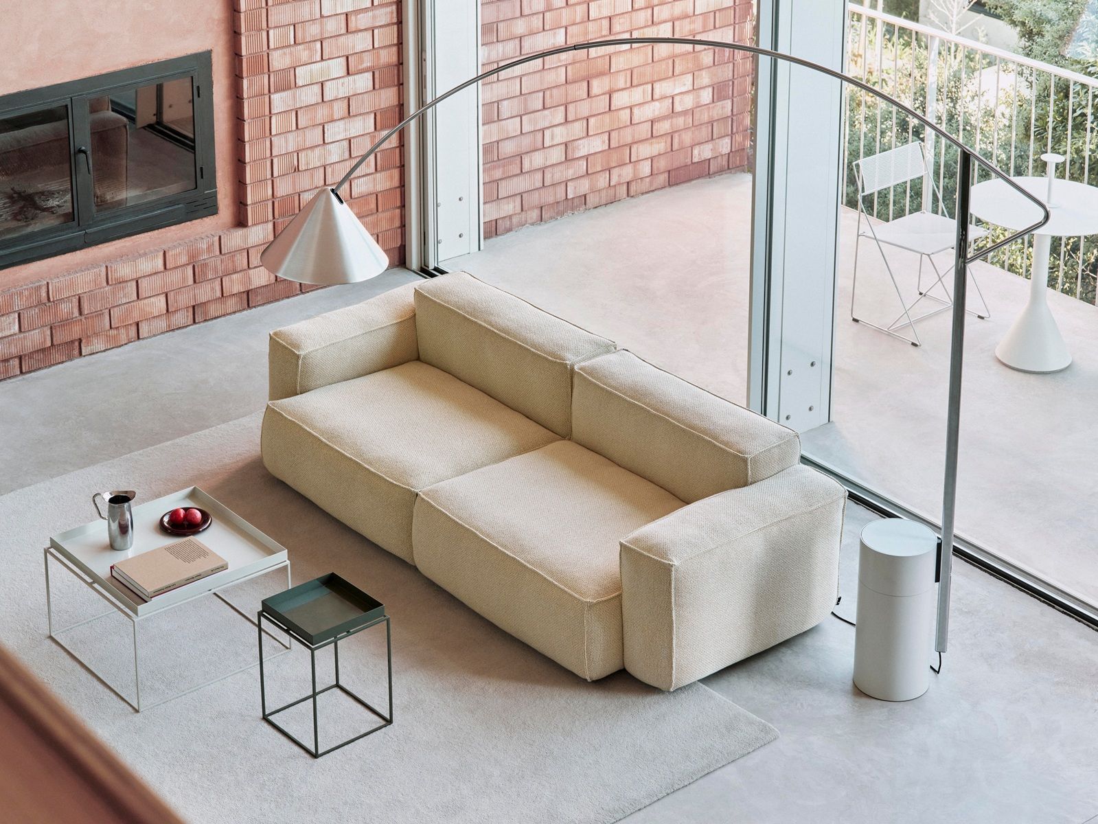 Mags S9301 Lounge Right Backrest Modul mit abziehbaren Bezug Hay