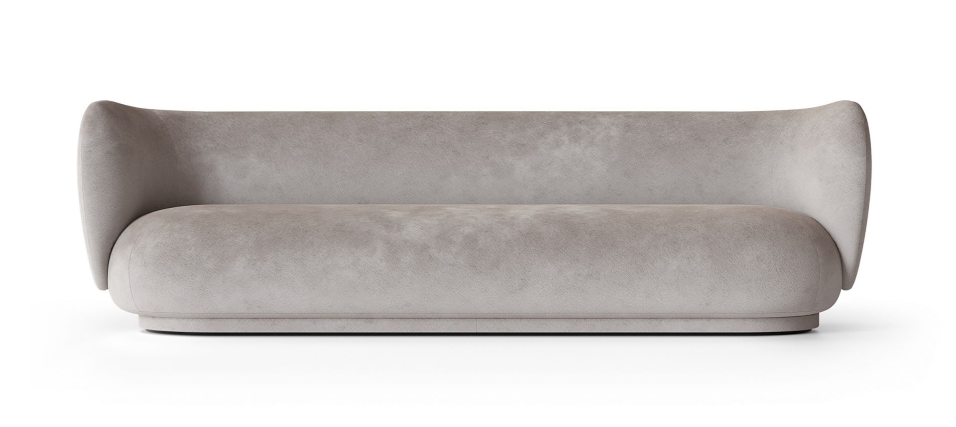 Rico Sofa 4-Sitzer Faded Velvet Concrete Ferm Living