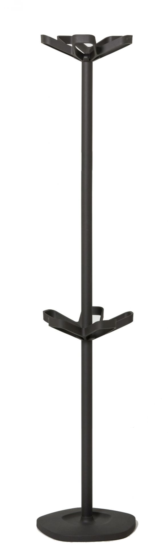 Schwarze Flower Plus Garderobe von Cascando mit Schirmständer, moderne Flurgarderobe für Jacken und Schirme.