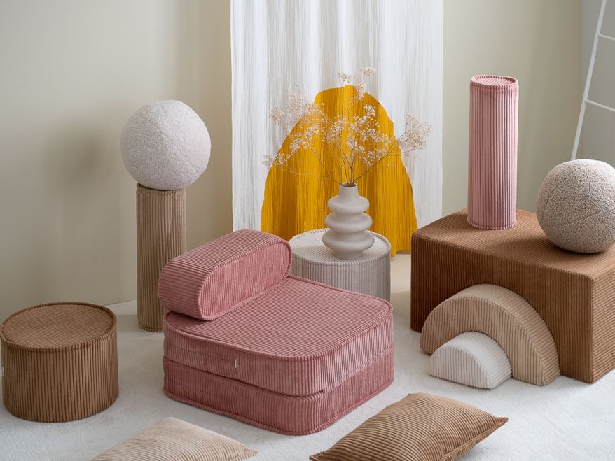 Kinderklappsessel Wigiwama Pink Mousse