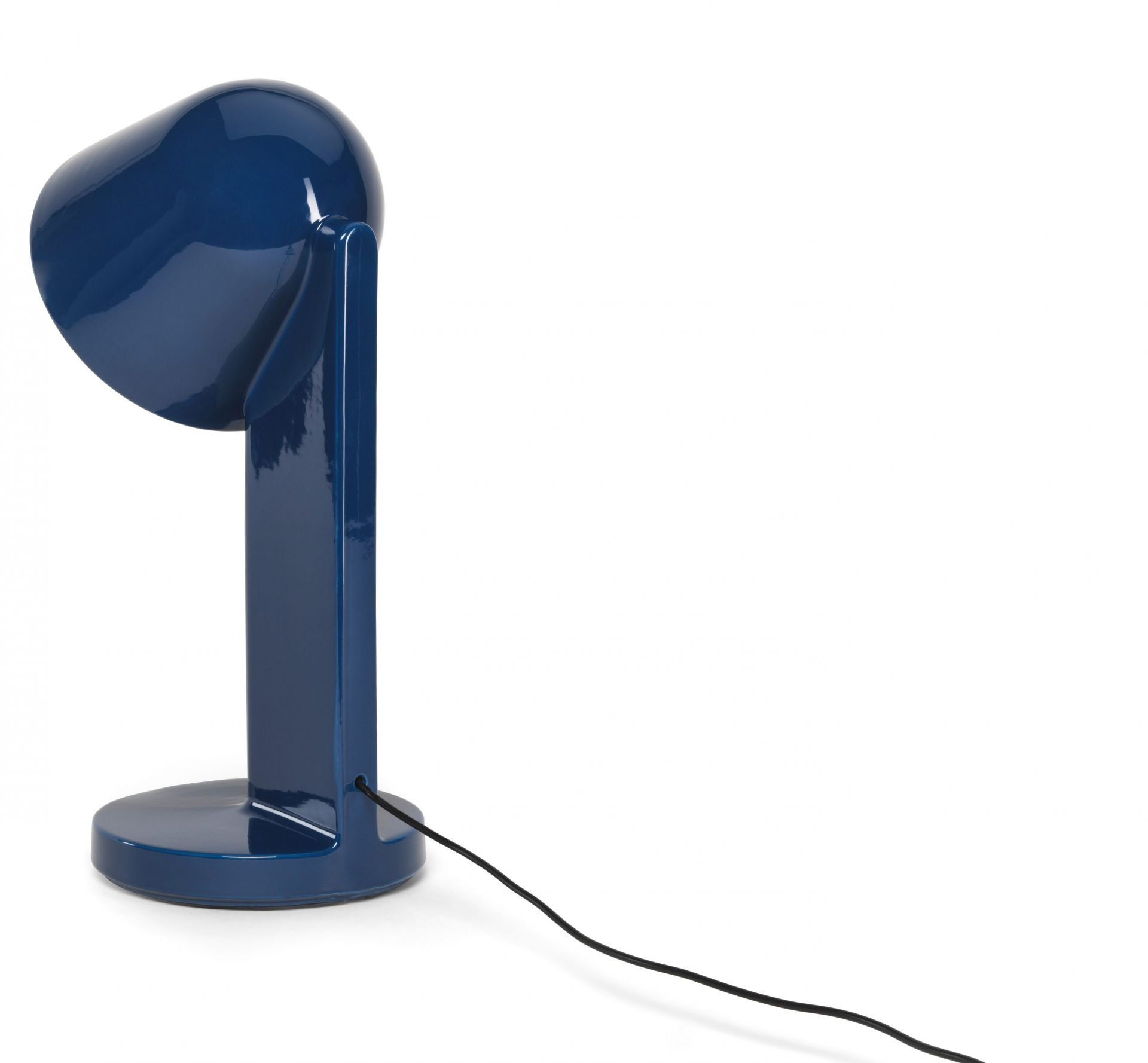 Navyblaue Céramique Tischleuchte von Flos: Moderne Designlampe für Schreibtisch oder Nachttisch.