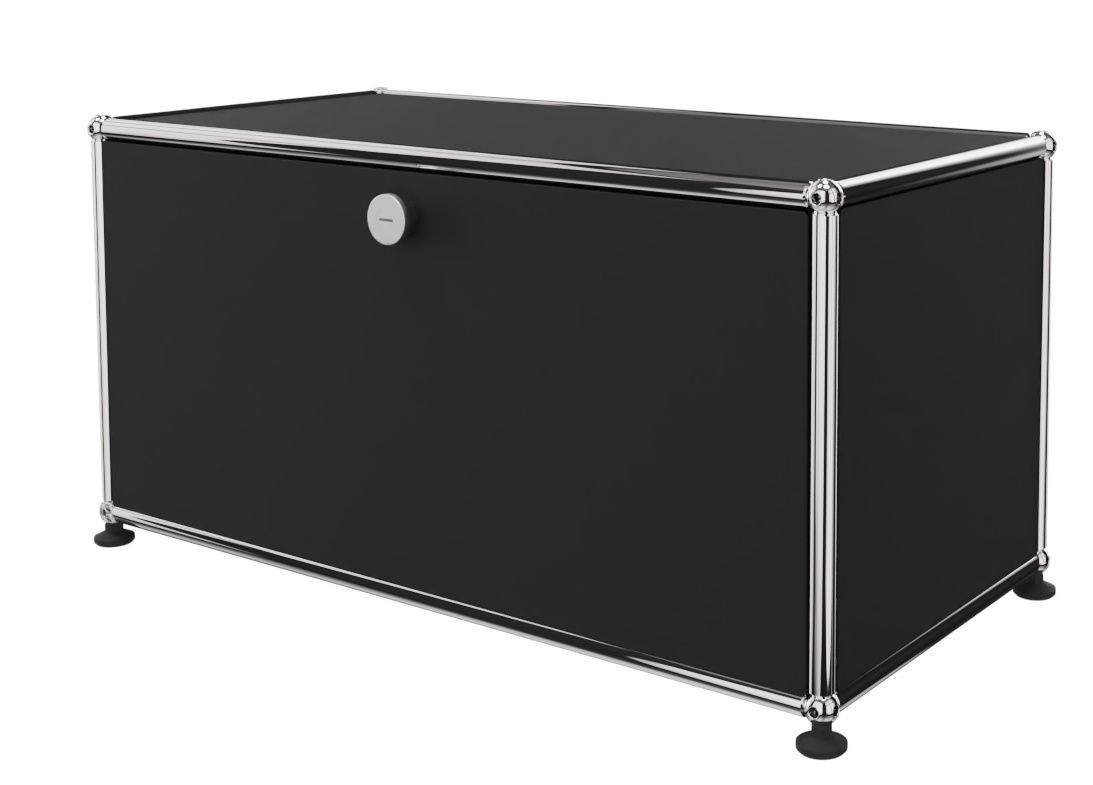 USM Haller Lowboard 1 Klappe Graphitschwarz - FAST DELIVERY