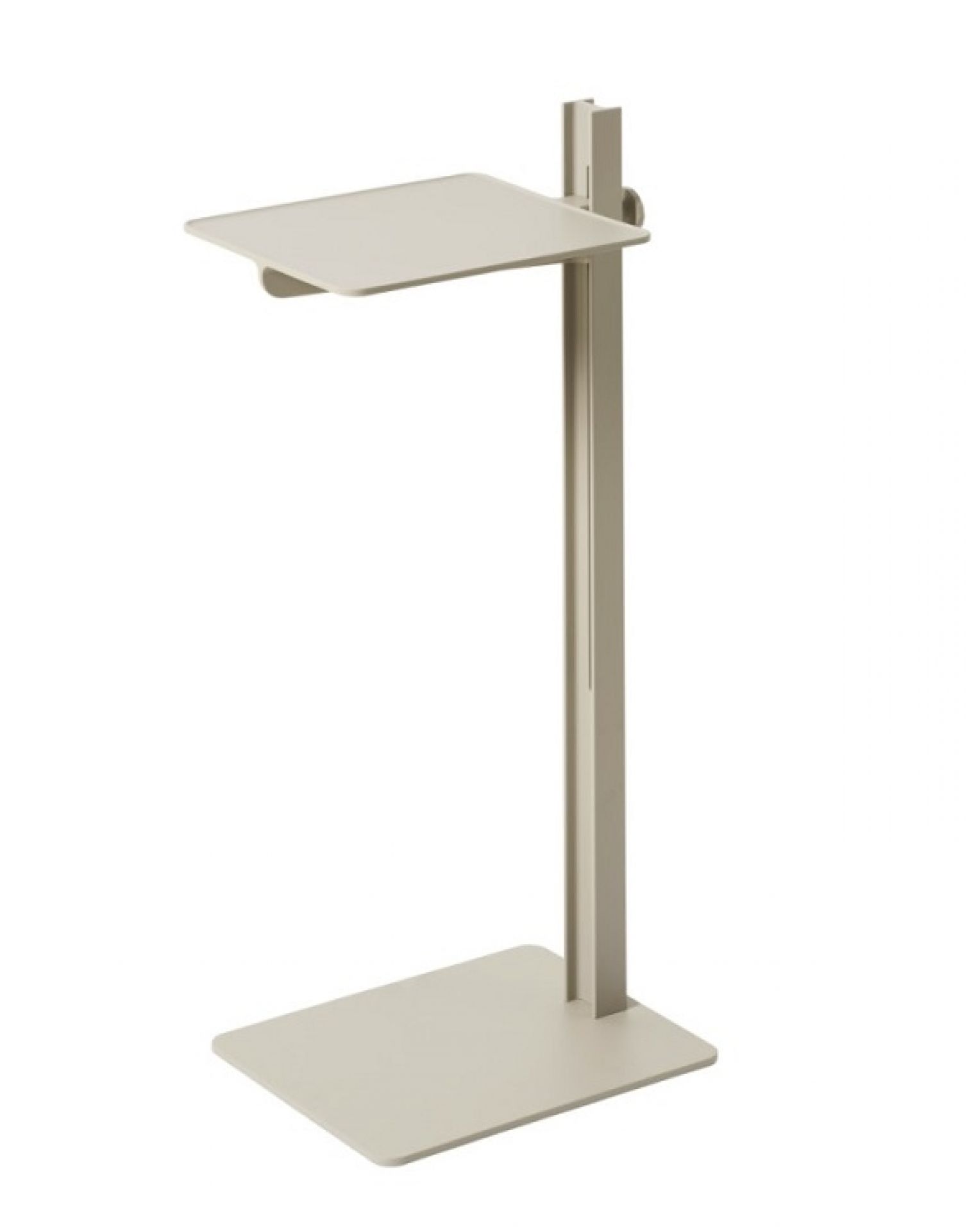 Beiger Museum Sidetable Beistelltisch von String Furniture, höhenverstellbar, modernes Design für Wohnzimmer und Büro.