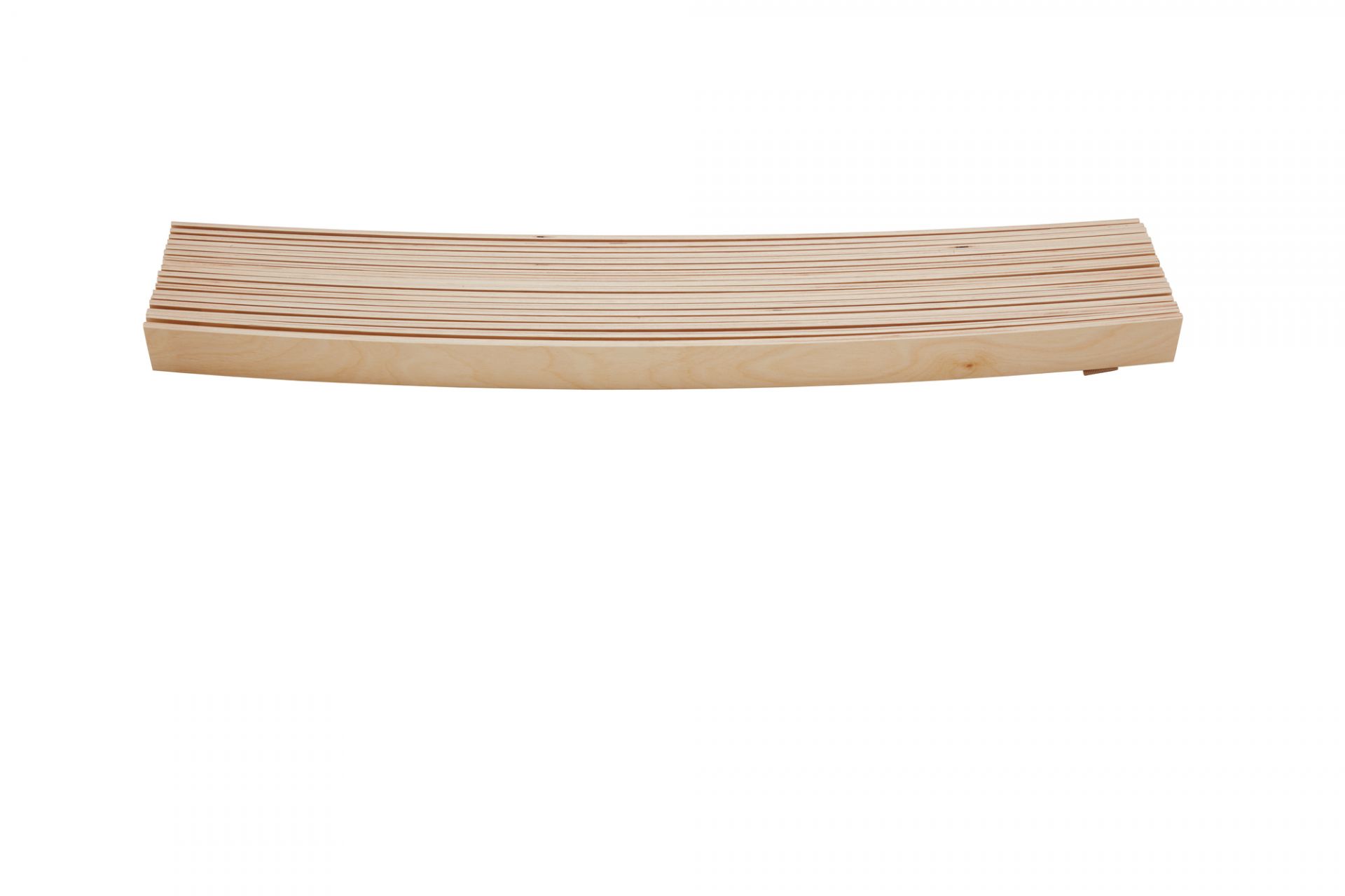 Lattenrost Rollbar für Stapelliege aus hellem Holz, flexibler Bettenrost für hohen Schlafkomfort.