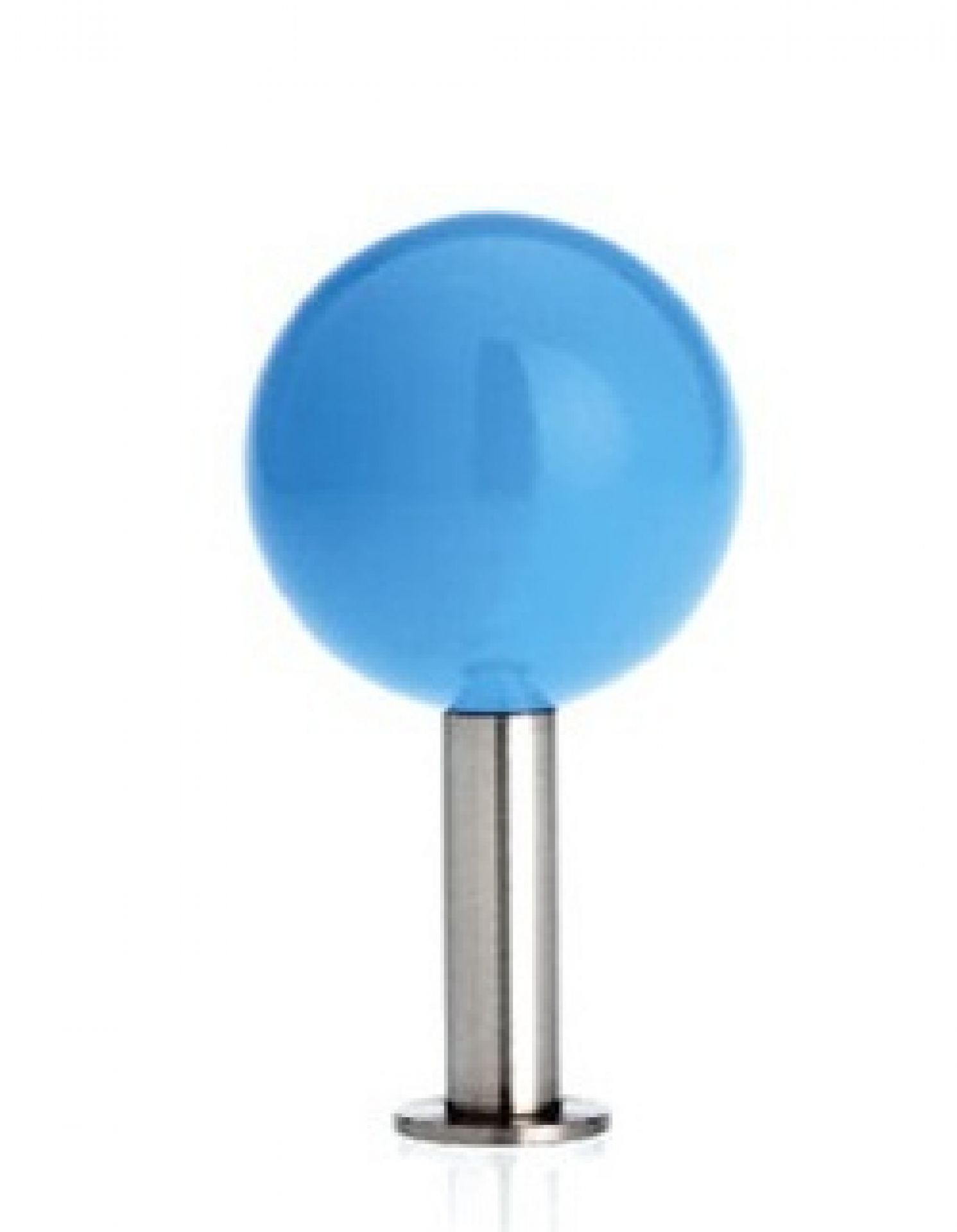 Blauer Schönbuch Dots Wandhaken: Moderner, runder Kleiderhaken für Wandmontage, Detailaufnahme.