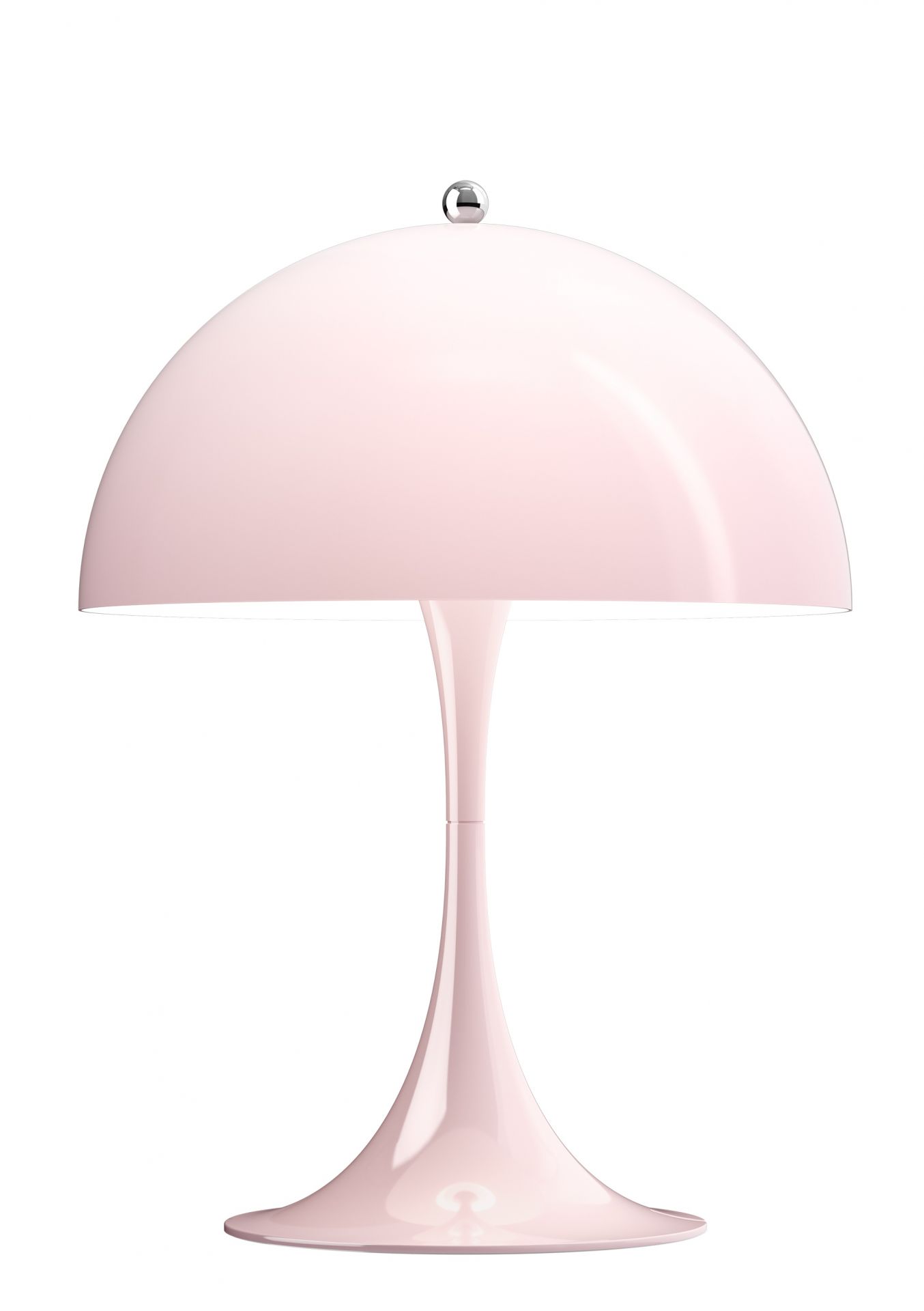 Panthella 250 Tischleuchte von Louis Poulsen in Opal Pale Rosa, moderne LED Lampe.