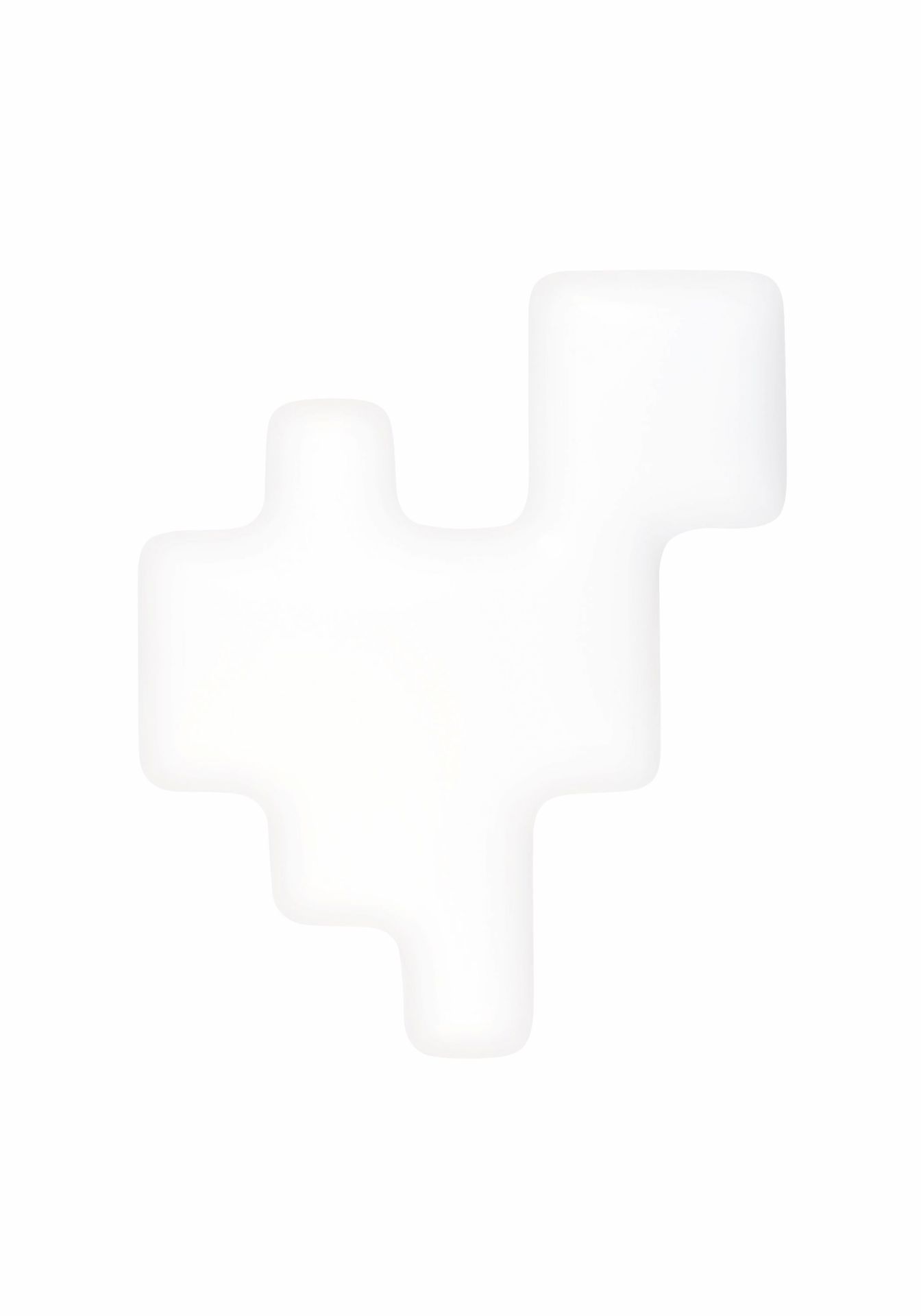 Weiße Pixel Wandleuchte von Kdln, modernes Design für Innenräume, stimmungsvolle Beleuchtung.