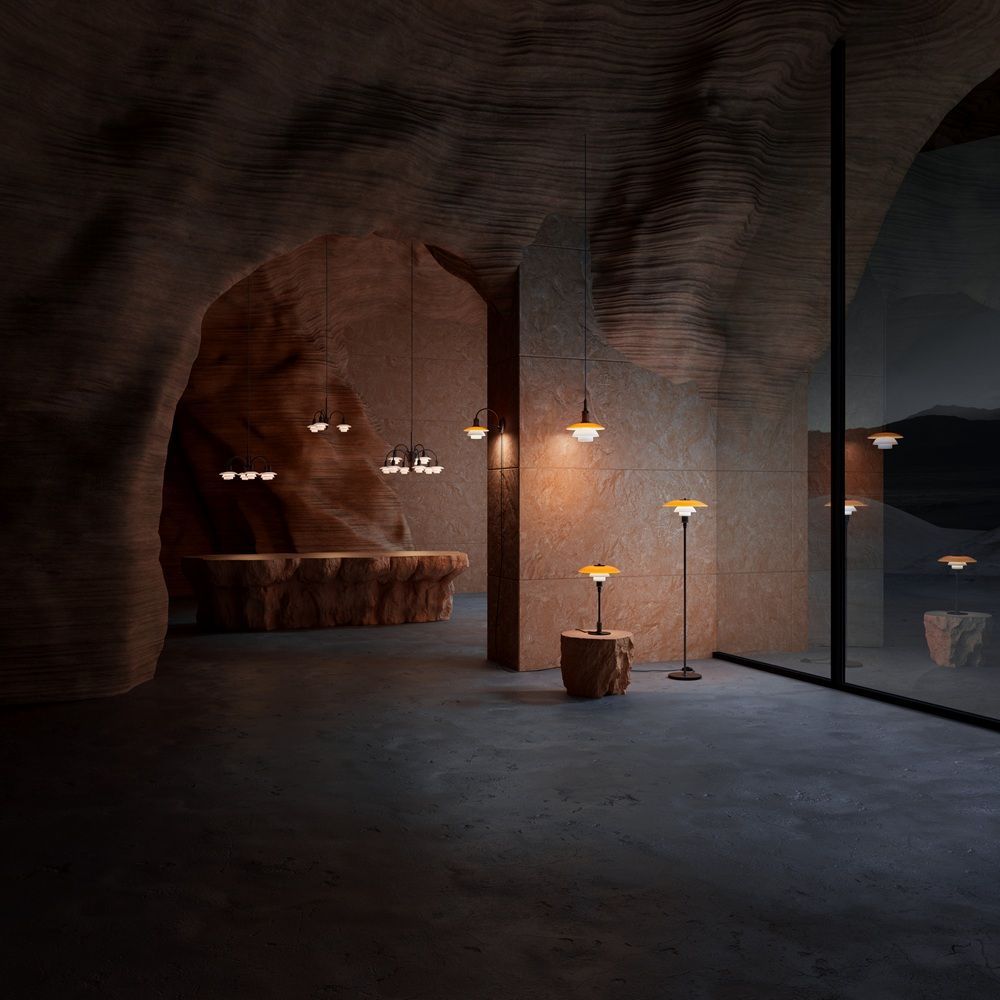 PH 2/2 Wall lamp Wandleuchte CENTENARY EDITION Amber/Opal White Louis Poulsen