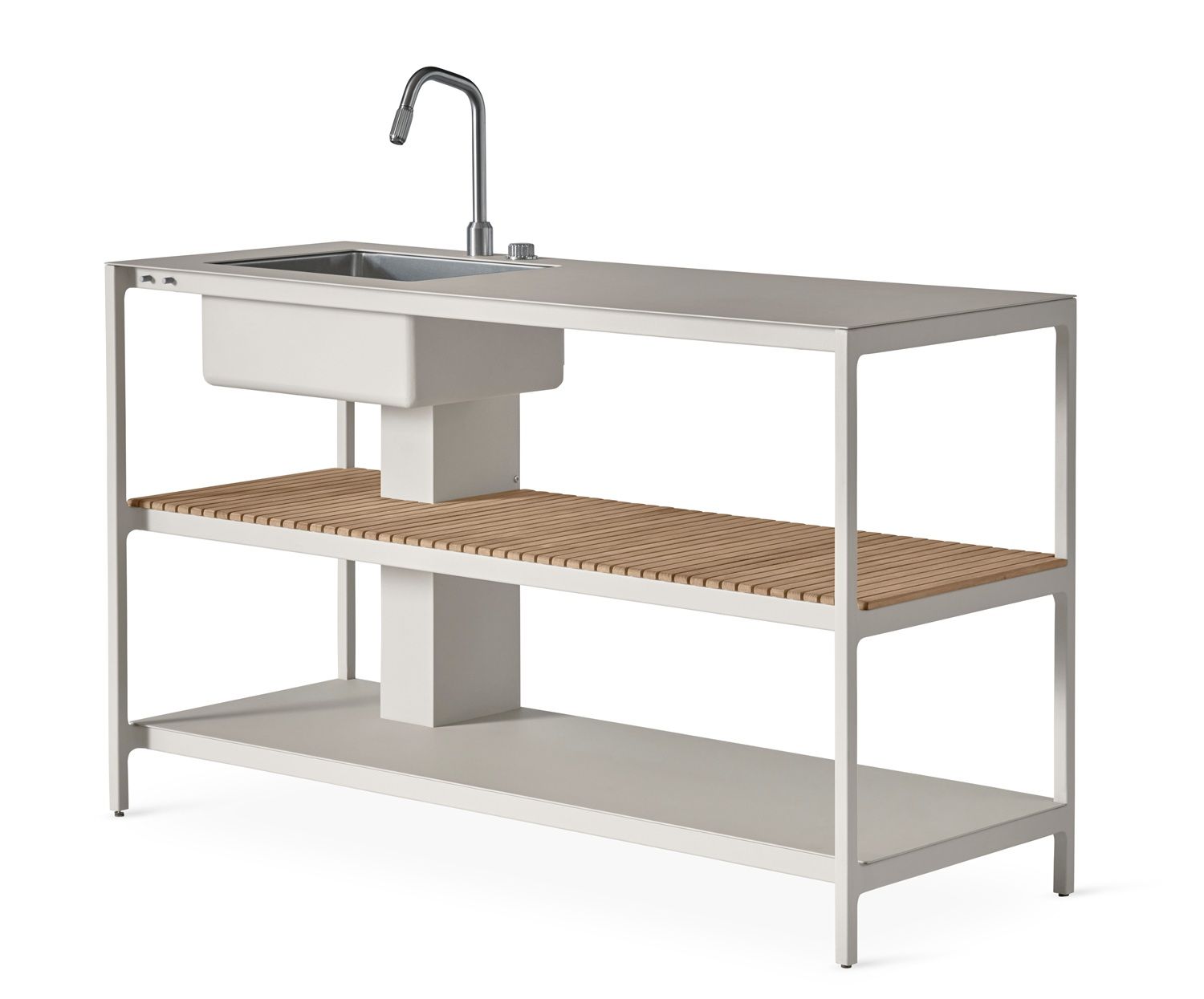 Open-Air Outdoor Kitchen Unit Küchenzeile mit Spüle Vipp