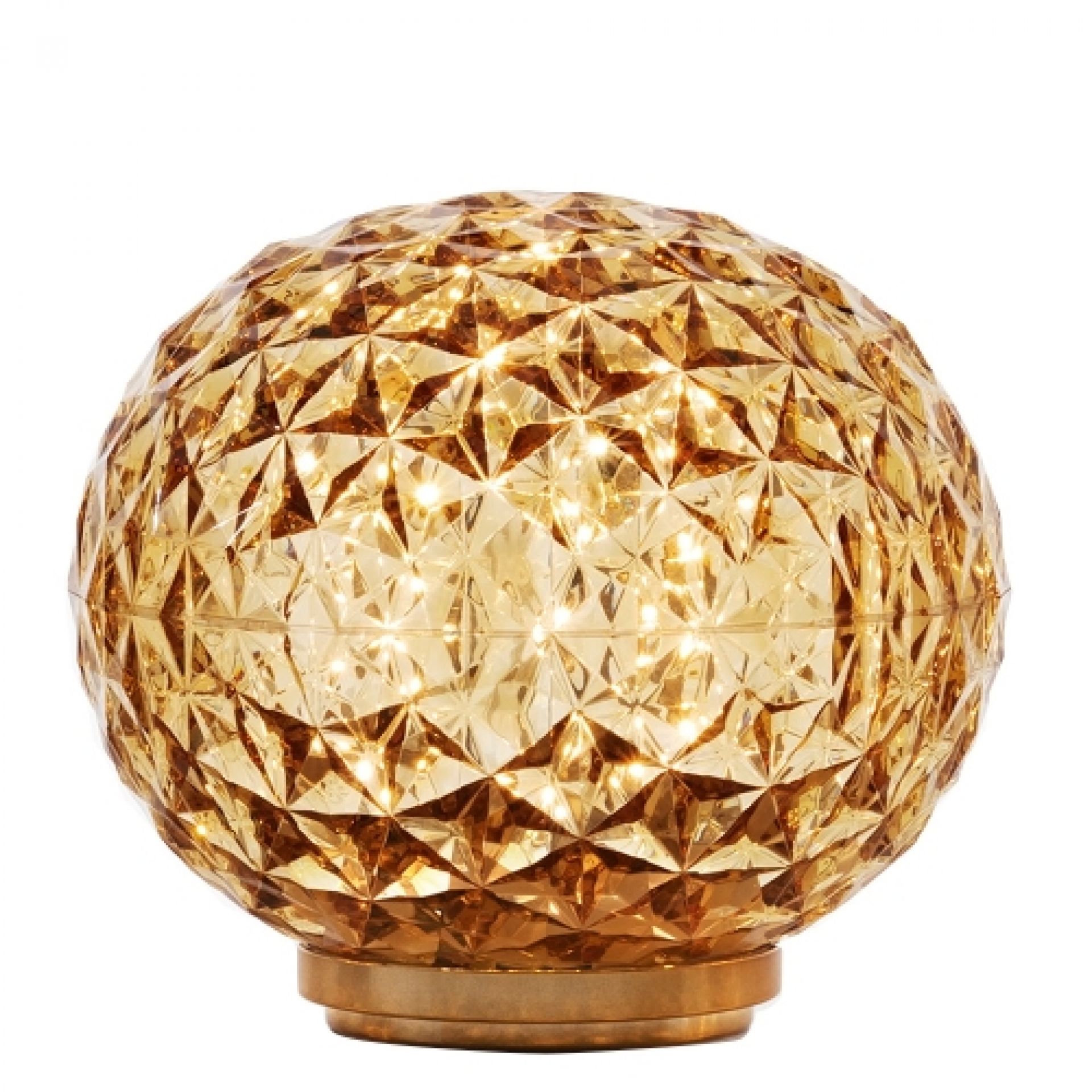 Mini Planet LED Akku Tischleuchte Kartell Durchgefäbt gelb