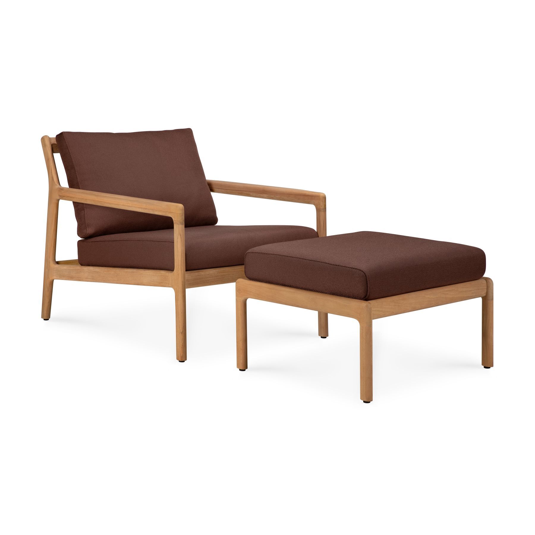 Jack Outdoor Loungesessel Teak Burgundy Ethnicraft