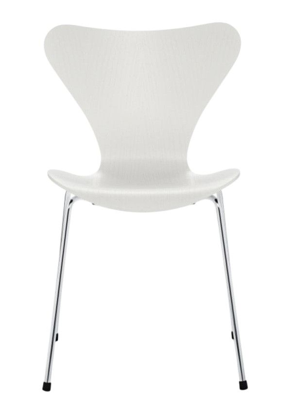 Siebener / Serie Stuhl 3107 Esche WEISS Fritz Hansen EINZELSTÜCK