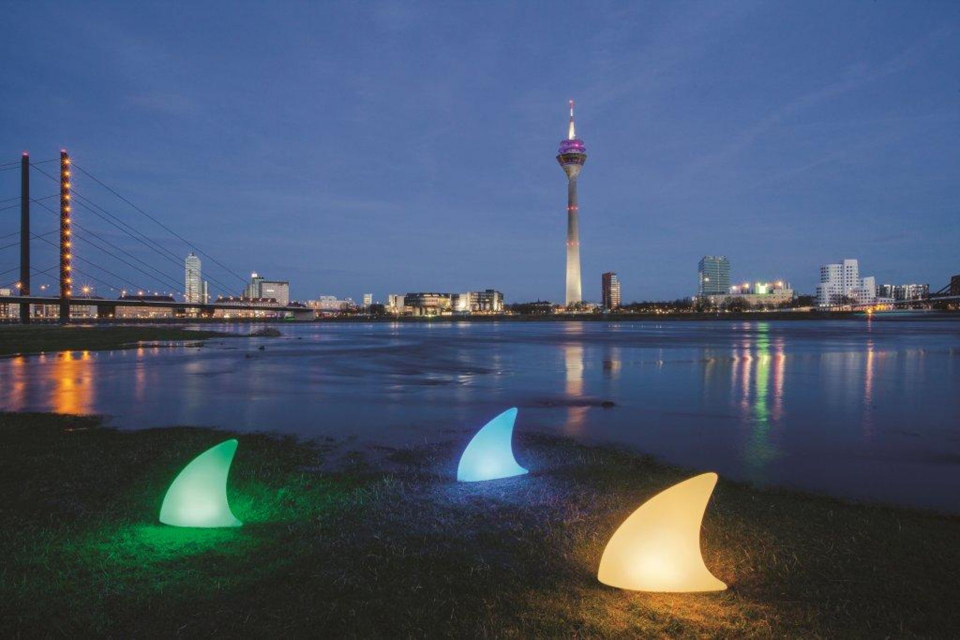 Shark Haifischflosse Bodenleuchte Moree