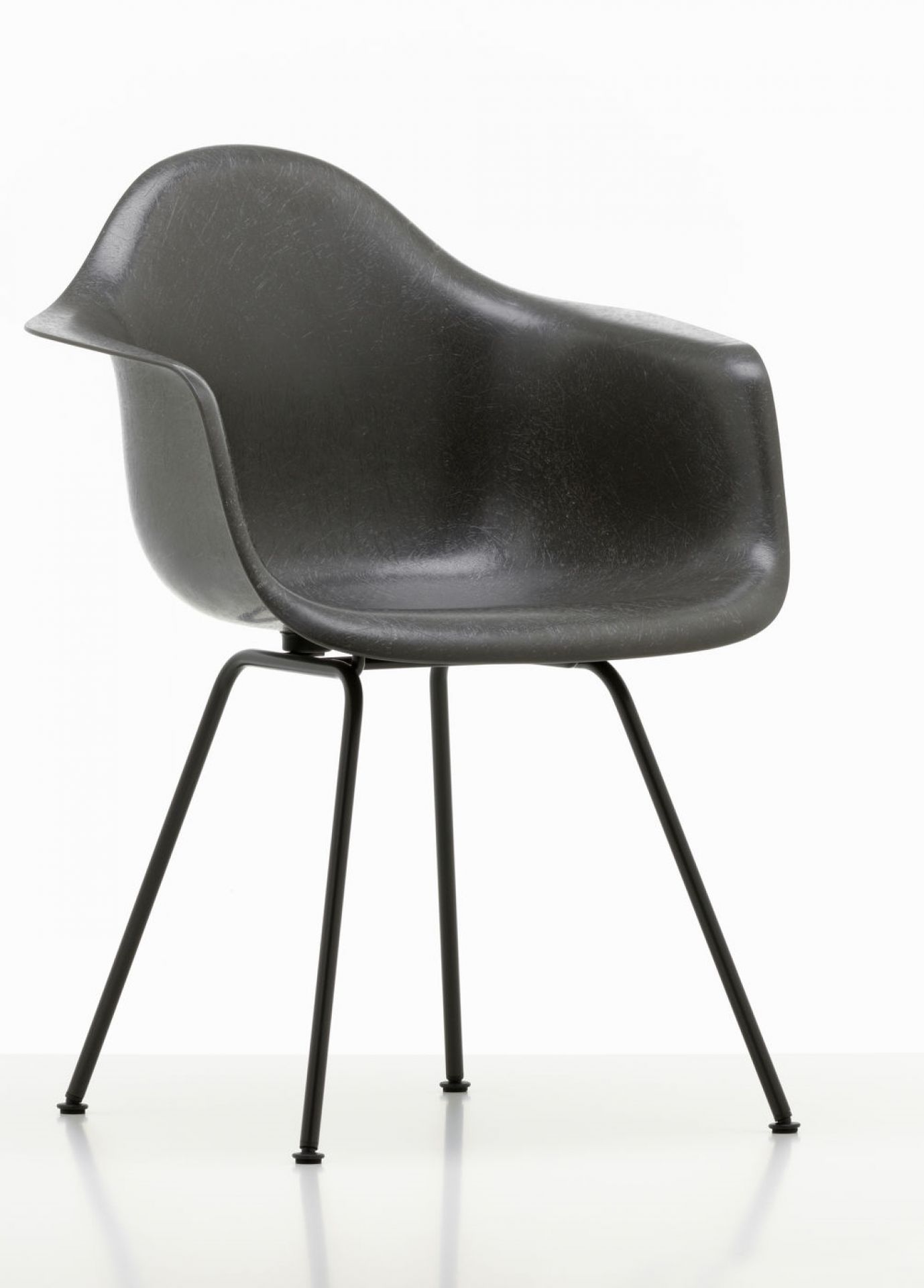 Eames Plastic Arm Chair DAX Stuhl Vitra Schwarz - Tiefschwarz