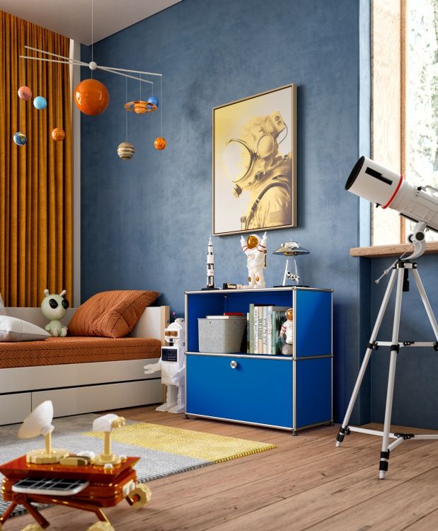 USM Haller Inos Box hoch mit Tablett