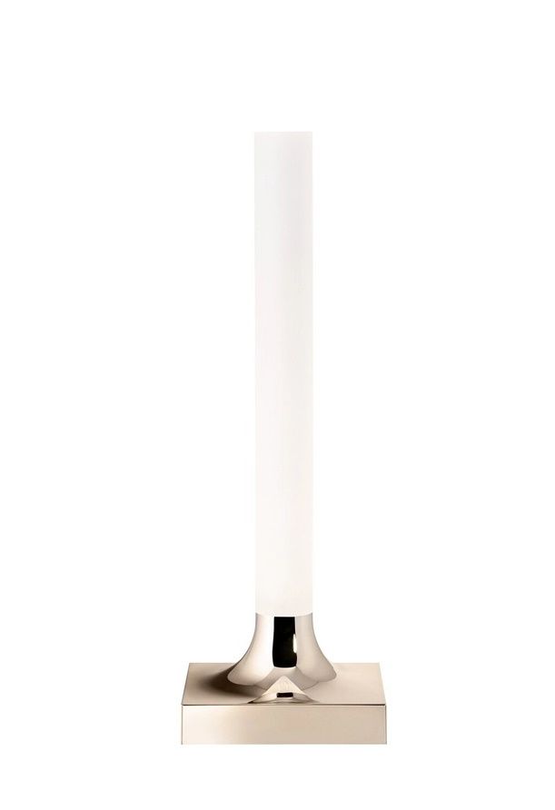 Goodnight Akkuleuchte in poliertem Kupfer: Moderne Tischleuchte mit Akku und warmweißem Licht.