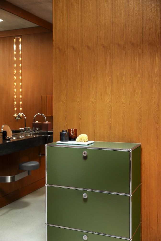USM Haller Highboard 3 Schubladen