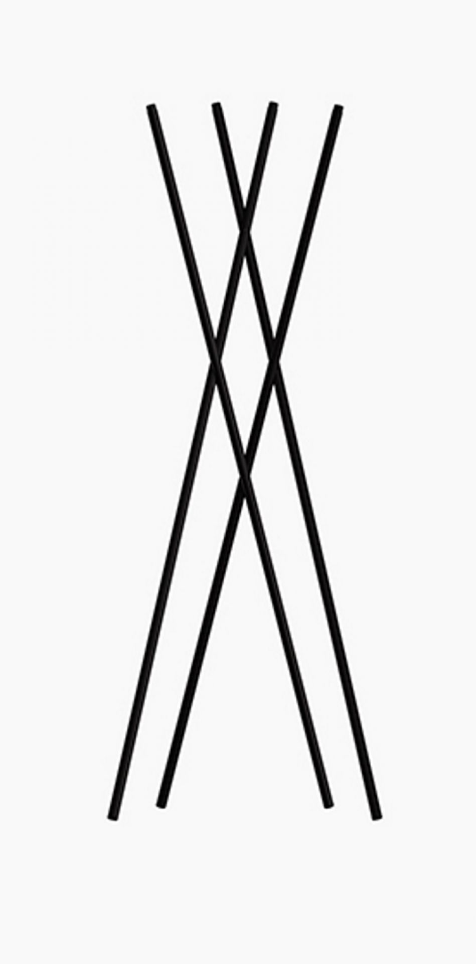 Schwarze Hash Garderobe von New Tendency, minimalistische Kleiderständer Design Garderobe für Flur und Eingangsbereich.