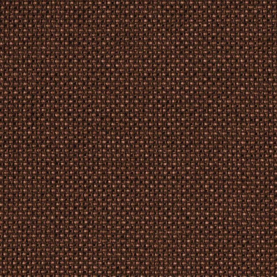 Detailaufnahme des braunen Stoffbezugs "Passion 7101" für den CH446 Wing Chair Fußhocker von Carl Hansen.