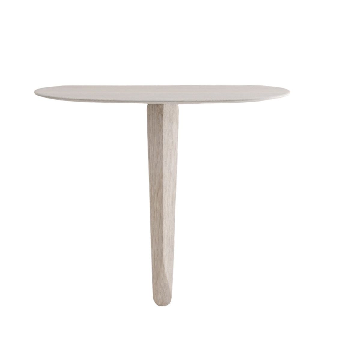 Kuyu Konsolentisch aus hellem Holz, symmetrisches Design für Flur oder Wohnzimmer. Moderner Beistelltisch.