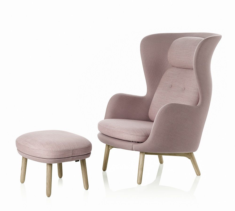 JH11 / JH12 Fußhocker für Ro Sessel Fritz Hansen