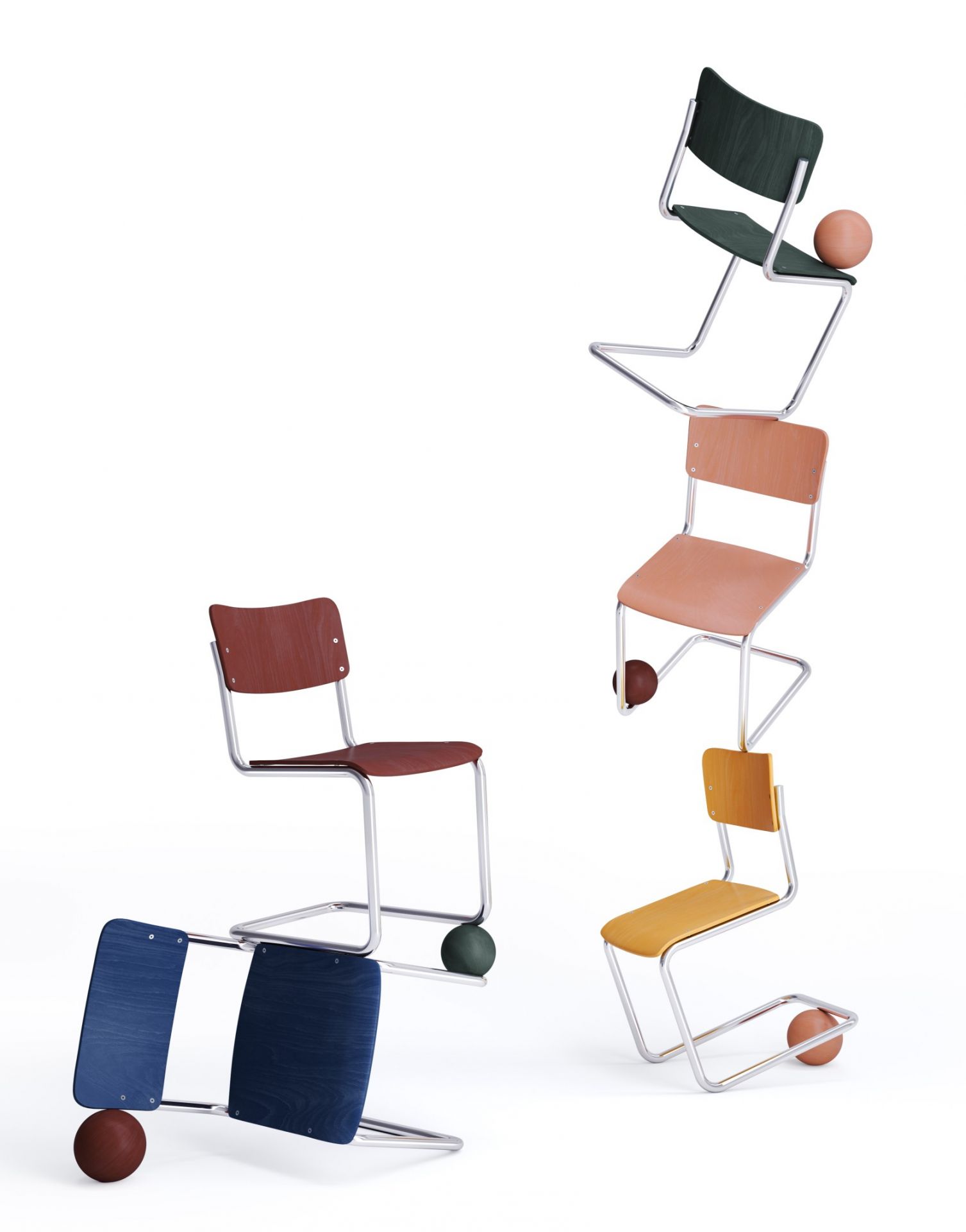 S 43 K Kinderstuhl Freischwinger Thonet