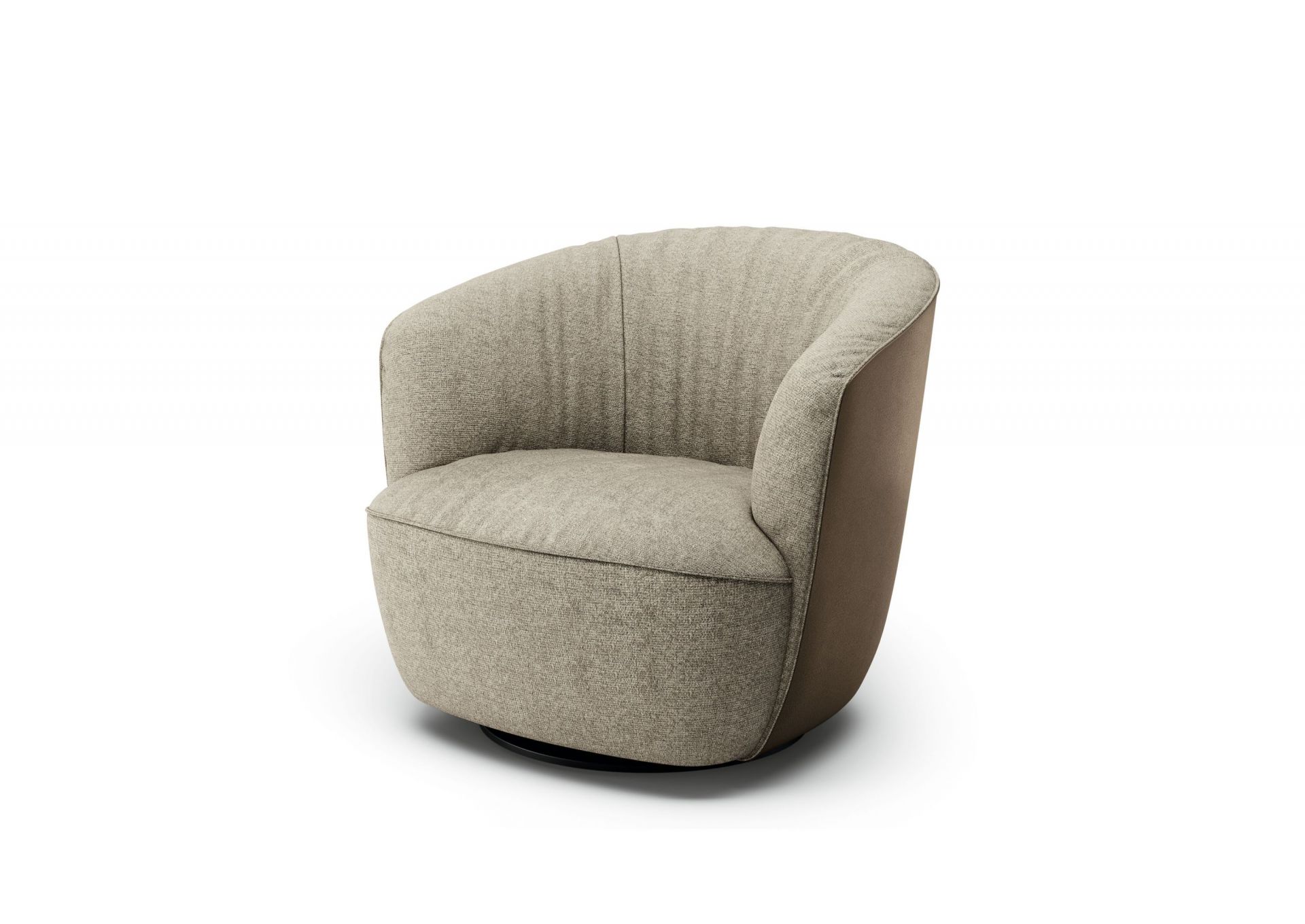 Ishino Sessel von Walter Knoll, beiger Stoffbezug, modernes Design für Wohnzimmer und Lounge.