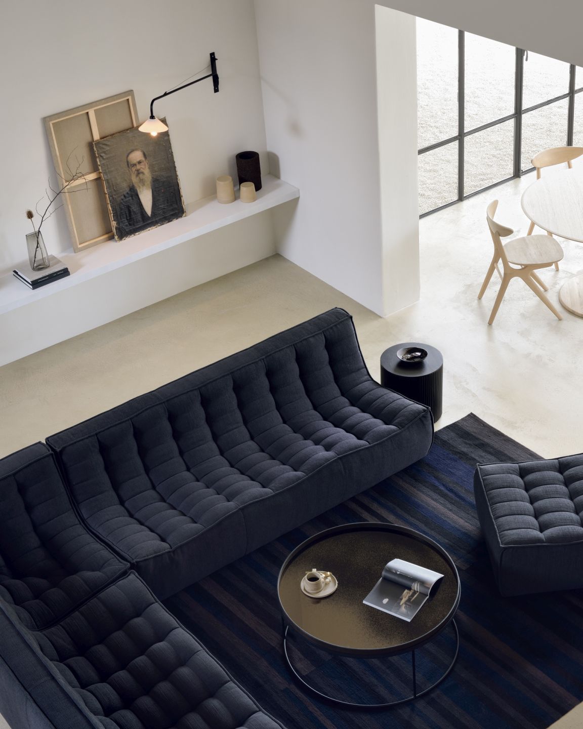 N701 Sofa 3-Sitzer Graphit Ethnicraft