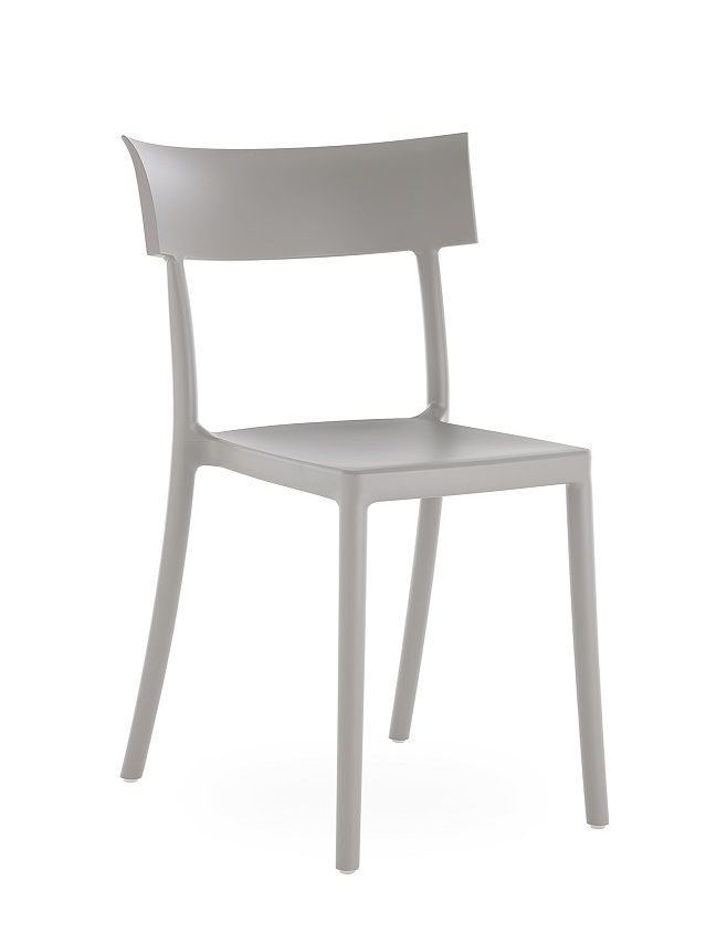 Grauer Catwalk Stuhl von Kartell, moderner Designstuhl für Esszimmer oder Küche.