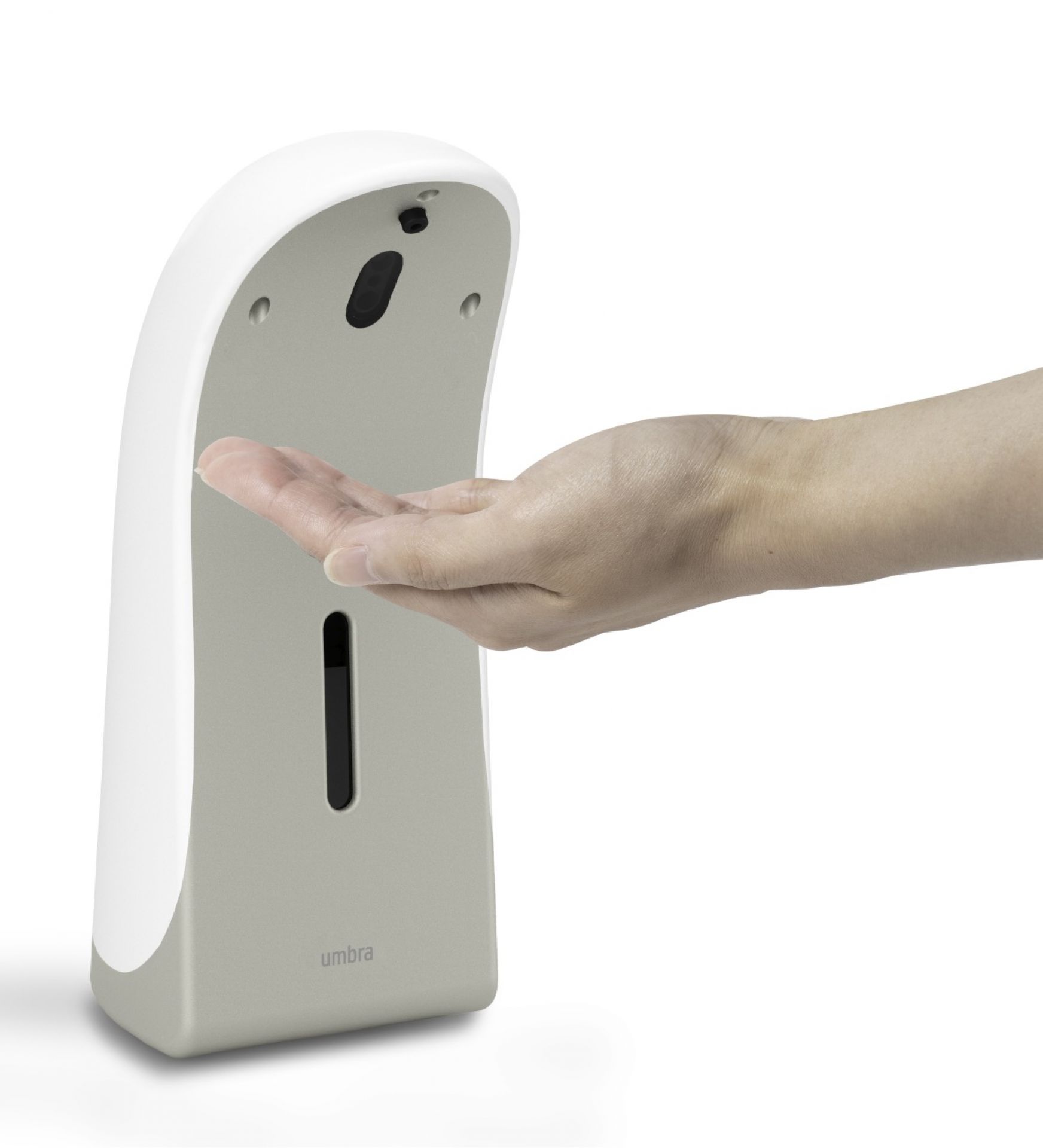 Emperor Automatic Soap Dispenser Seifenspender Umbra Weiss - Nickel EINZELSTÜCK